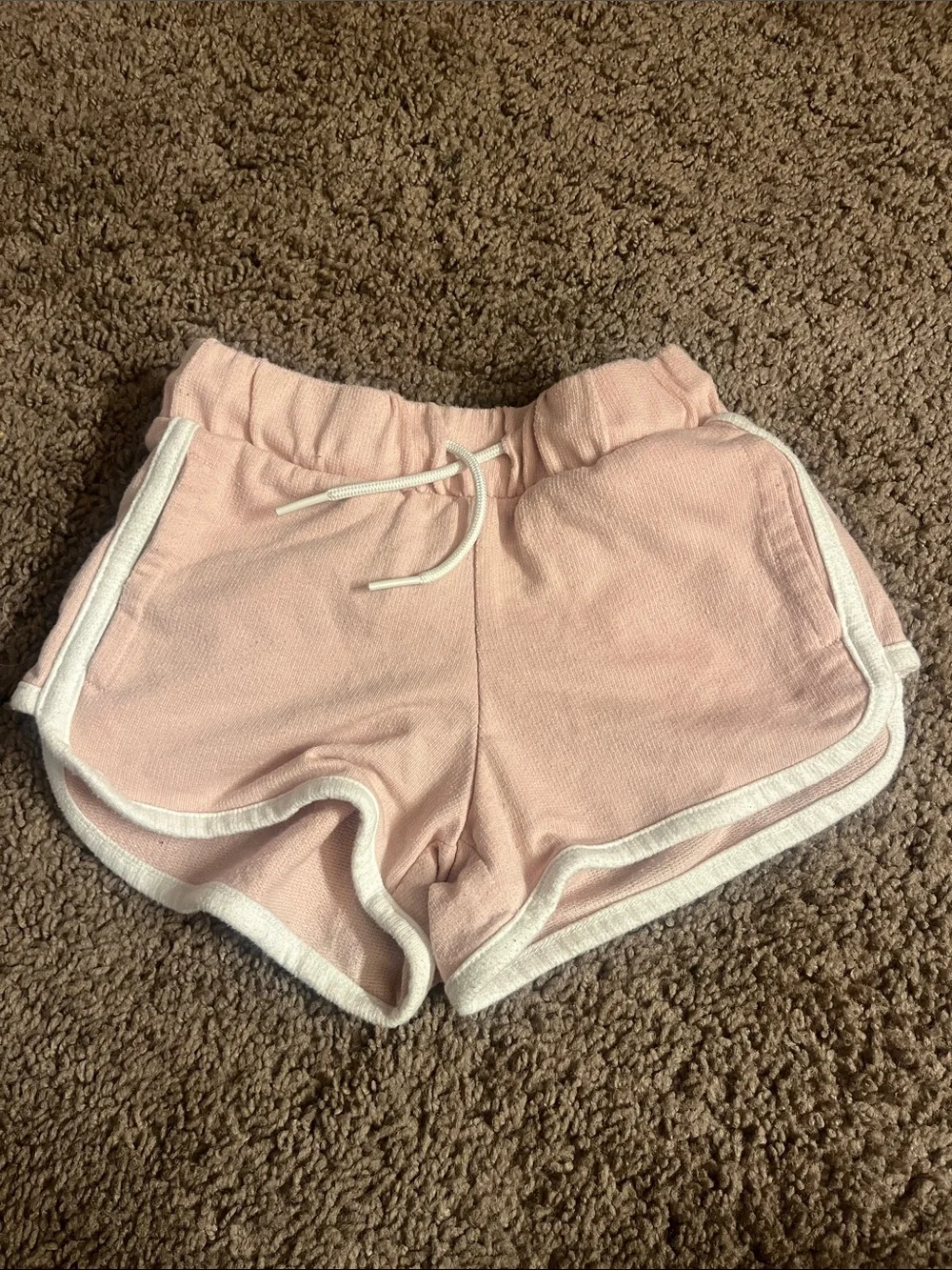 Old Navy Pink Girls' Drawstring Retro Trim Shorts